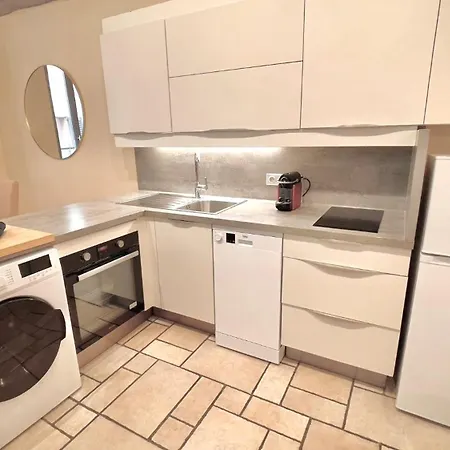 Proche Du Cours Saleya Et De La Plage, Dans Le Vieux Nice, Spacieux Et Climatise Appartement